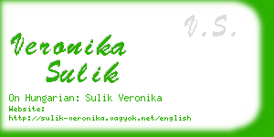 veronika sulik business card